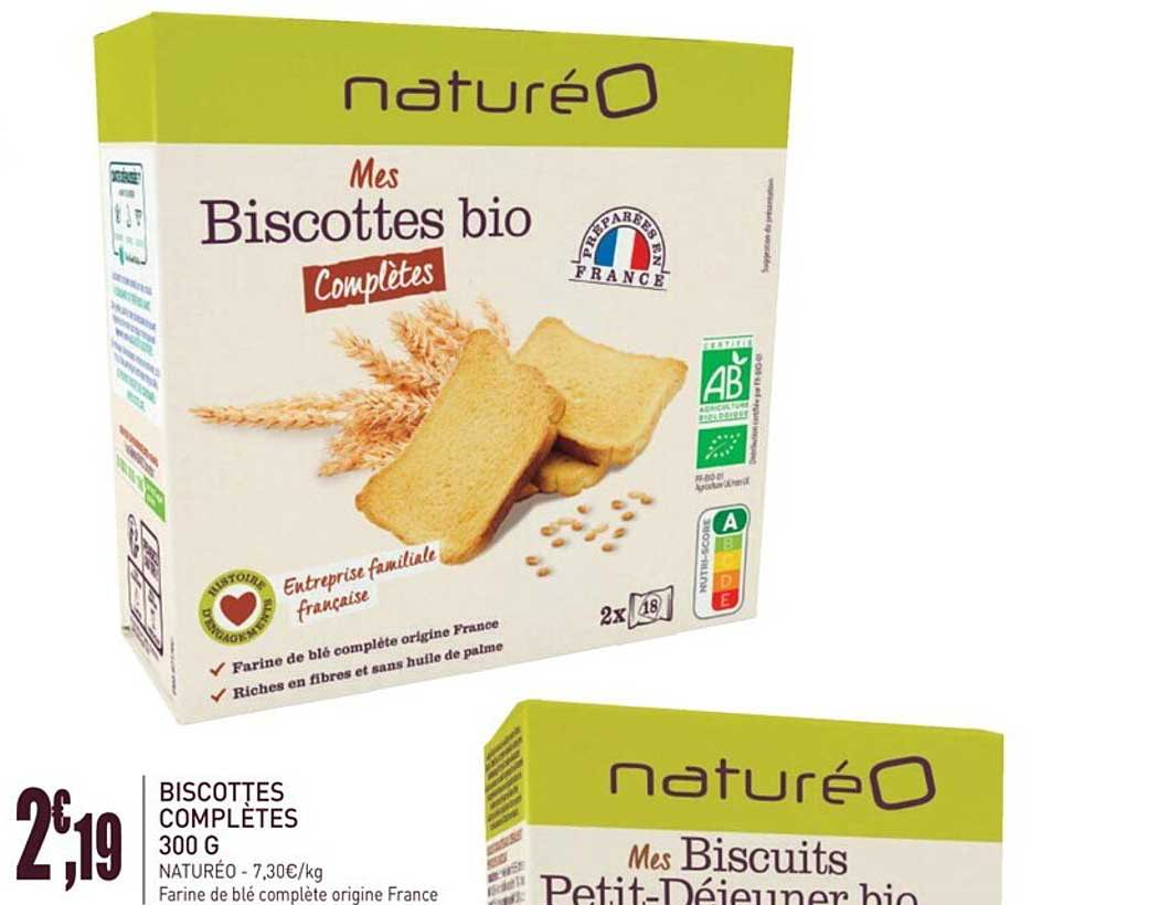 biscottes complètes