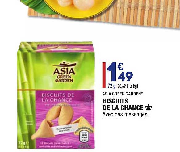 biscuits de la chance asia green garden