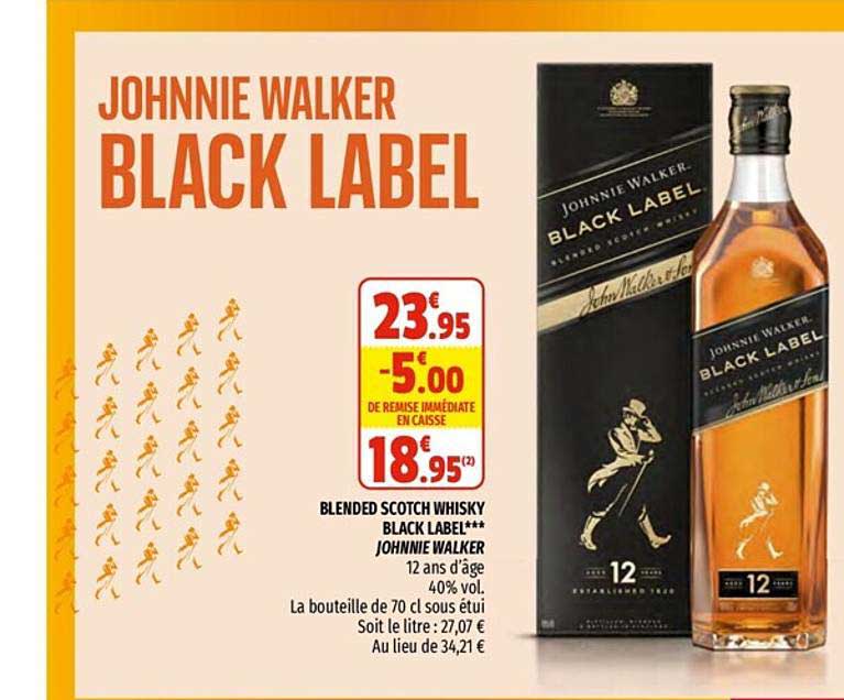 blended scotch whisky black label johnnie walker