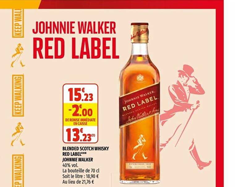 blended scotch whisky red label johnnie walker