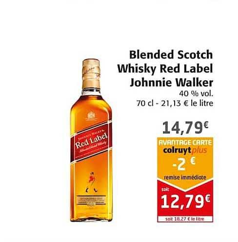 blended scotch whisky red label johnnie walker