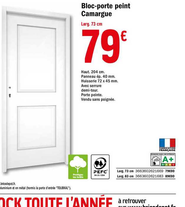 Bloc-porte Peint Camargue