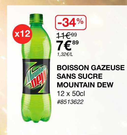 Boisson Gazeuse Sans Sucre Mountain Dew