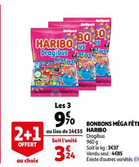 Bonbons Méga Fête Haribo