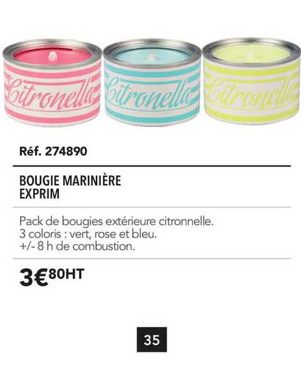 Bougie Marinière Exprim