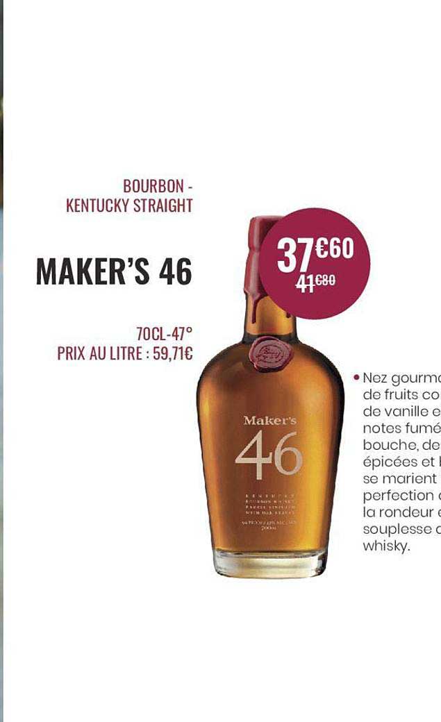 bourbon - kentucky straight maker's 46