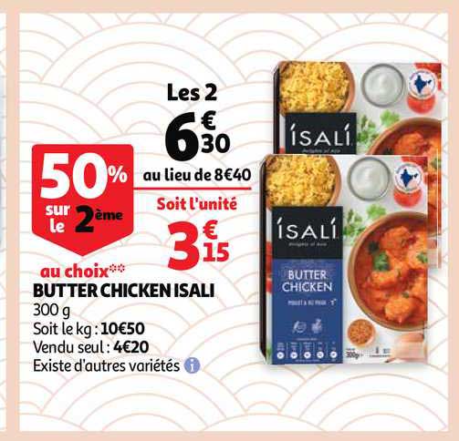 butter chicken isali