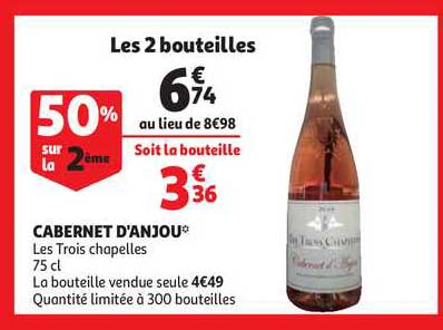 cabernet d'anjou les trois chapelles