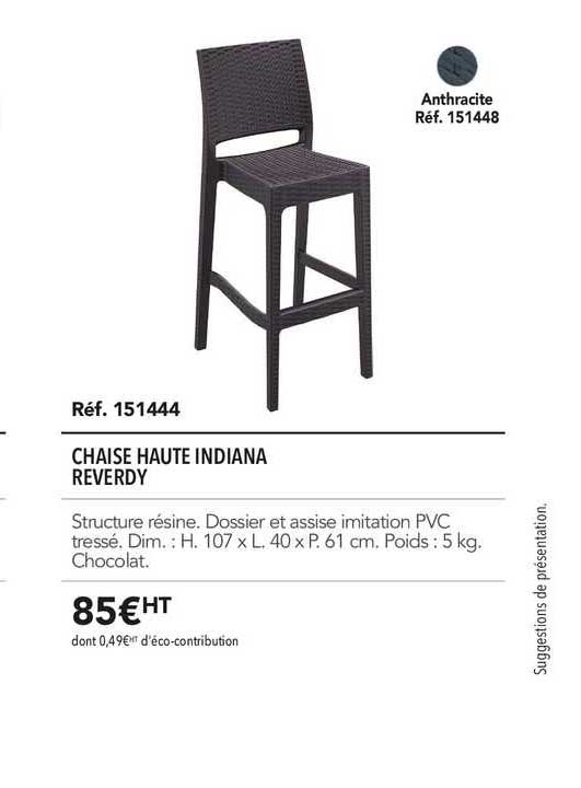 chaise haute indiana reverdy