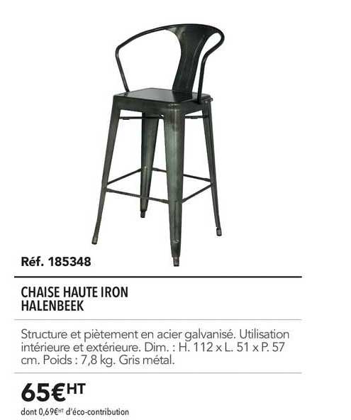 chaise haute iron halenbeek