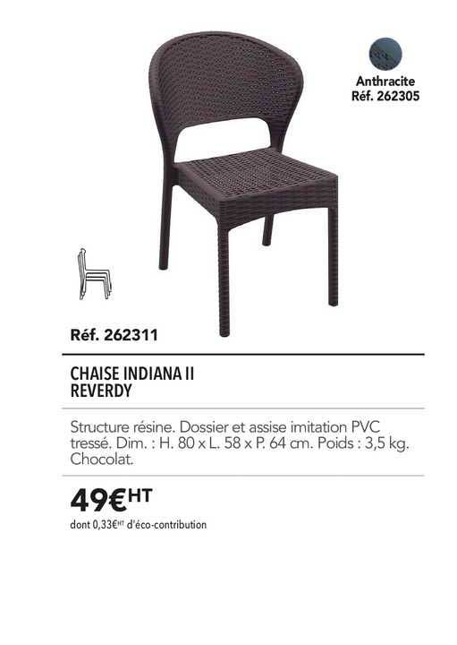 chaise indiana ii reverdy