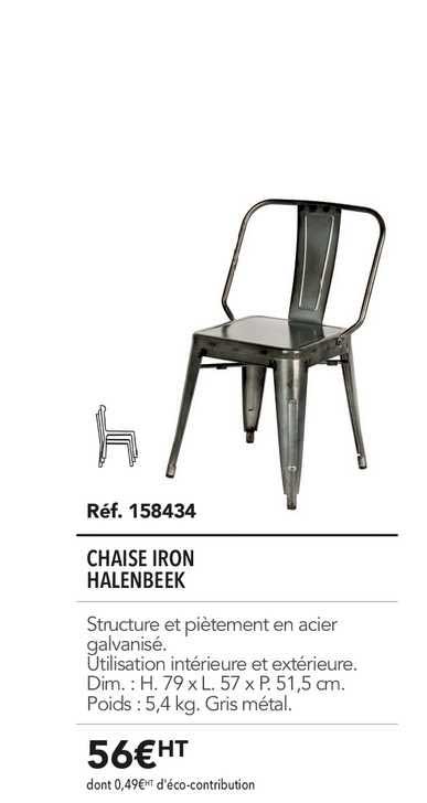 chaise iron halenbeek