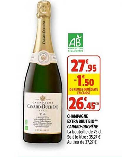 champagne extra brut bio canard-duchêne