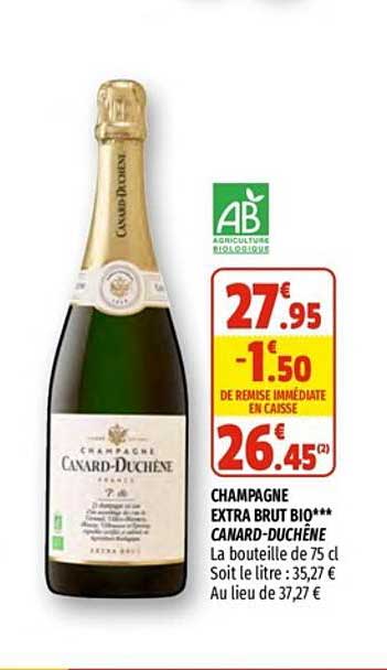 champagne extra brut bio canard-duchêne