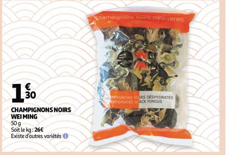 champignons noirs wei ming
