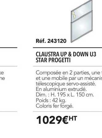 claustra up & down u3 star progetti