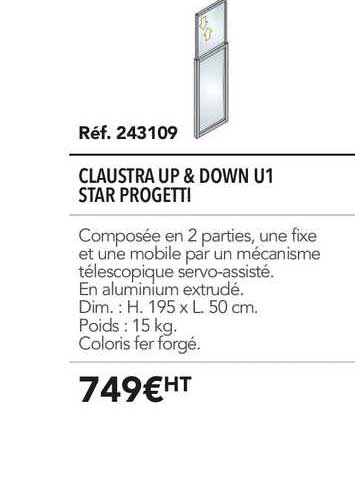 claustra up & down u1 star progetti