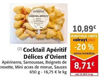 cocktail apéritif délices d'orient