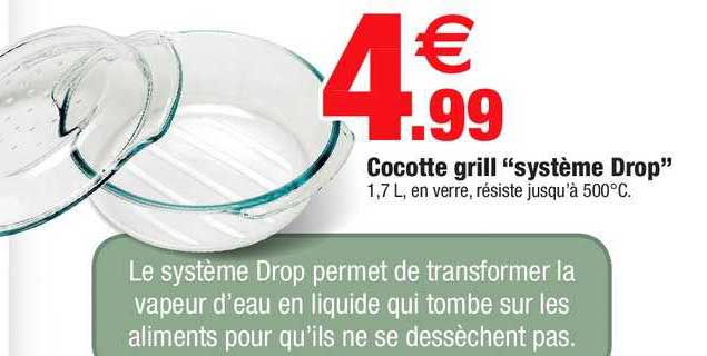 cocotte grill "système drop"