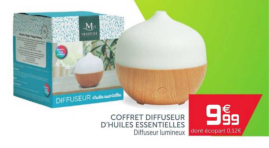 coffret diffuseur d'huiles essentielles