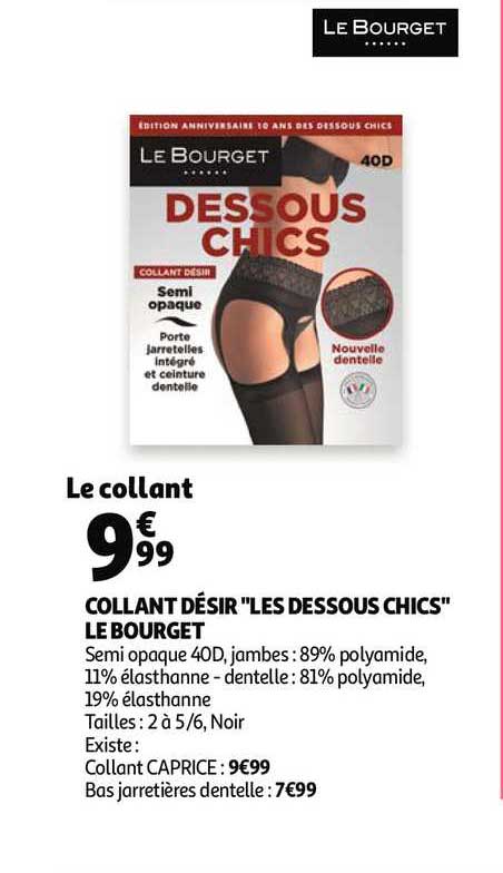 collant désir "les dessous chics" le bourget