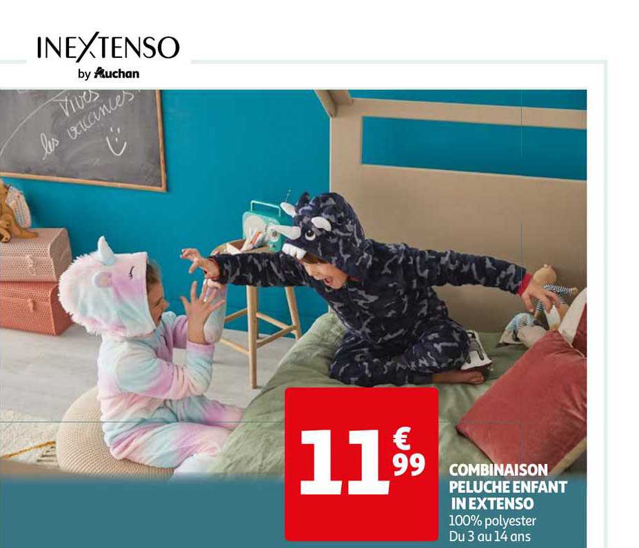 combinaison peluche enfant in extenso