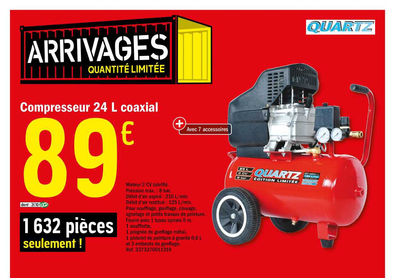 compresseur 24 l coaxial quartz
