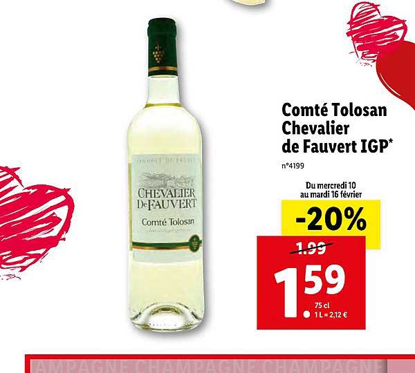 comté tolosan chevalier de fauvert igp