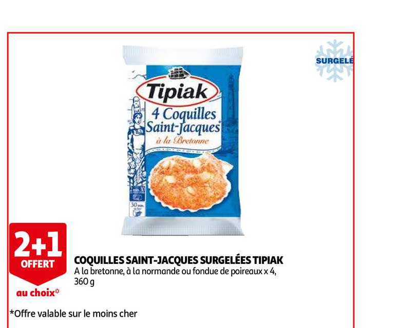 coquilles saint-jacques surgelées tipiak