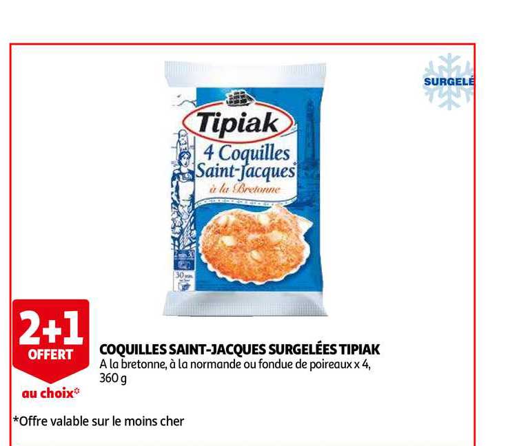 coquilles saint-jacques surgelées tipiak