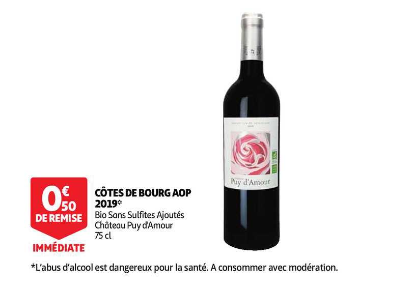 côtes de bourg aop 2019 château puy d'amour