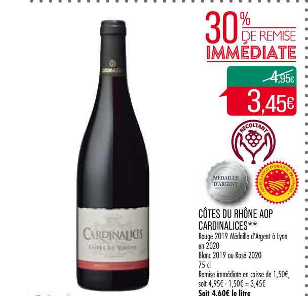 côtes du rhône aop cardinalices