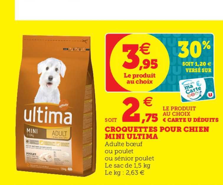 Croquettes Pour Chien Mini Ultima
