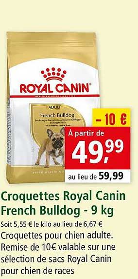 croquettes royal canin french bulldog - 9 kg