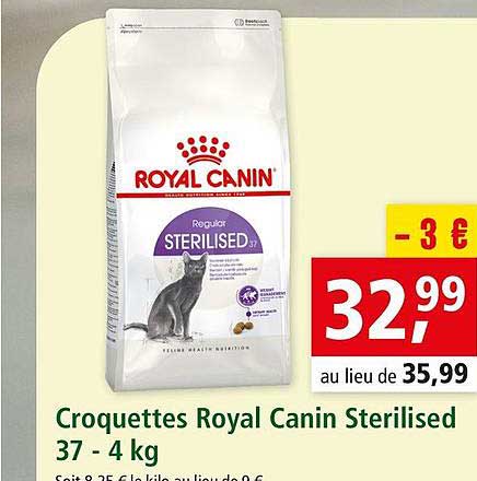 croquettes royal canin sterilised
