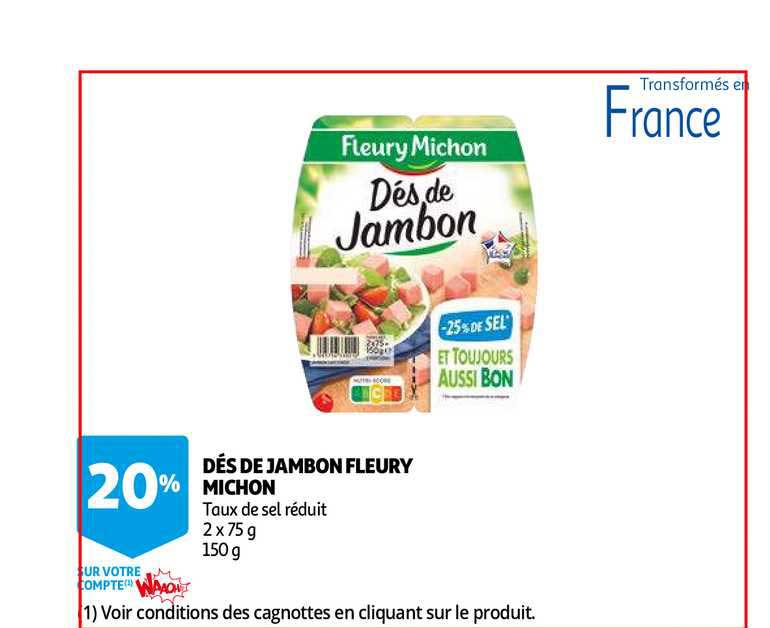 dés de jambon fleury michon