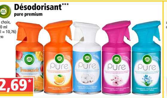 désodorisant pure premium air wick