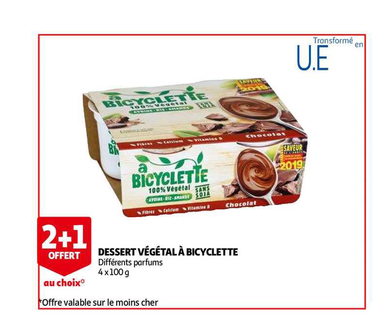 dessert végétal à bicyclette