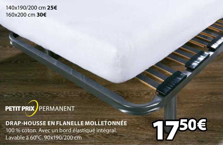 drap-housse en flanelle molletonnée