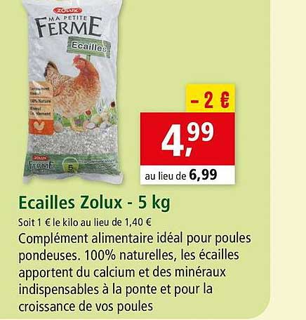 écailles zolux - 5 kg