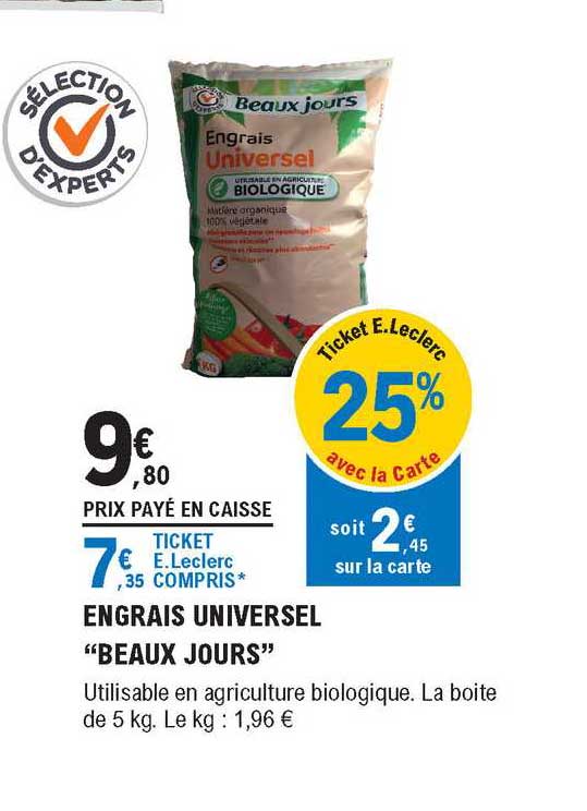 engrais universel "beaux jours"