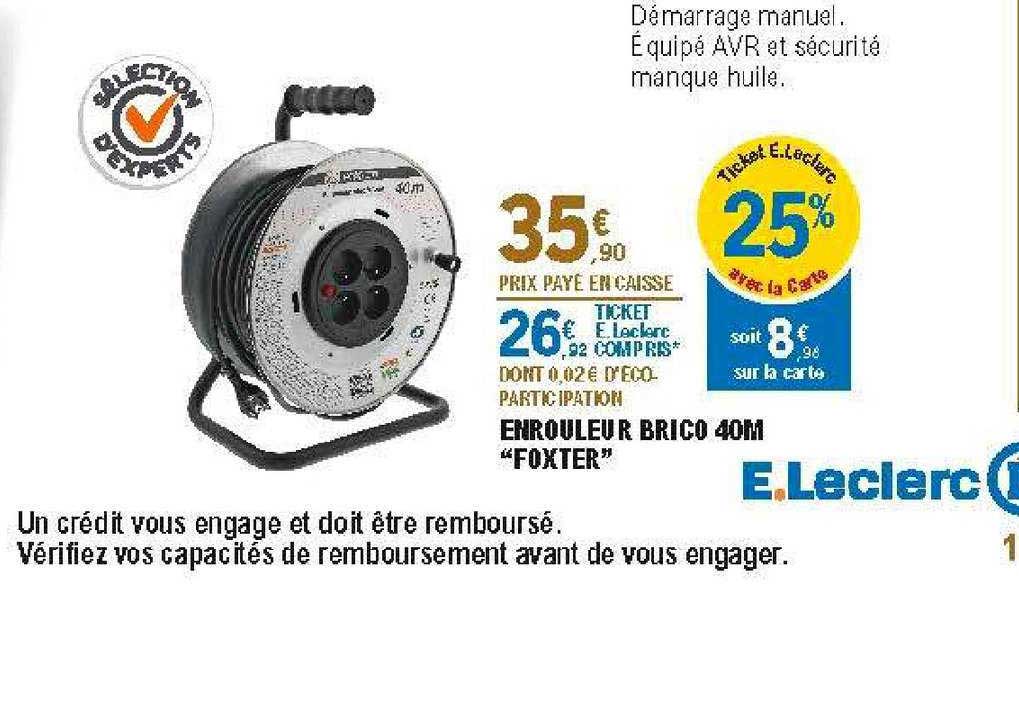 Enrouleur Brico 40 M "foxter"