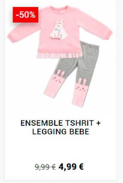 ensemble tshirt + legging bébé