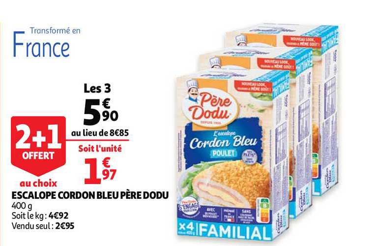 escalope cordon bleu père dodu