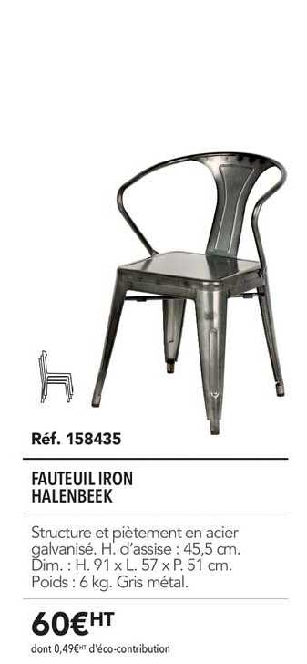 fauteuil iron halenbeek