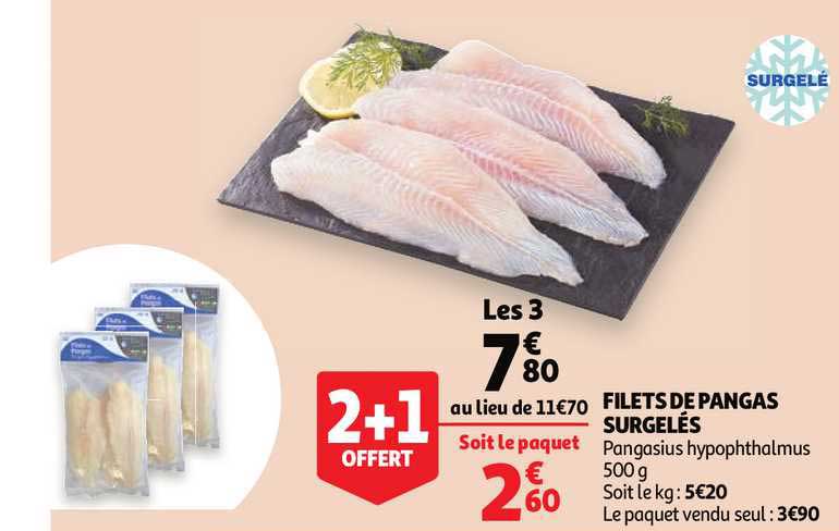 Filets De Pangas Surgelés