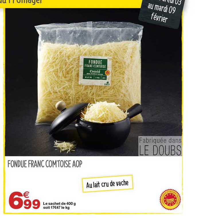 fondue franc comtoise aop