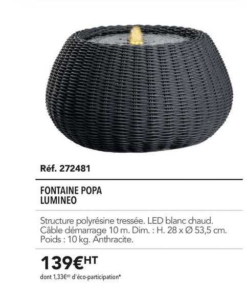 fontaine popa lumineo