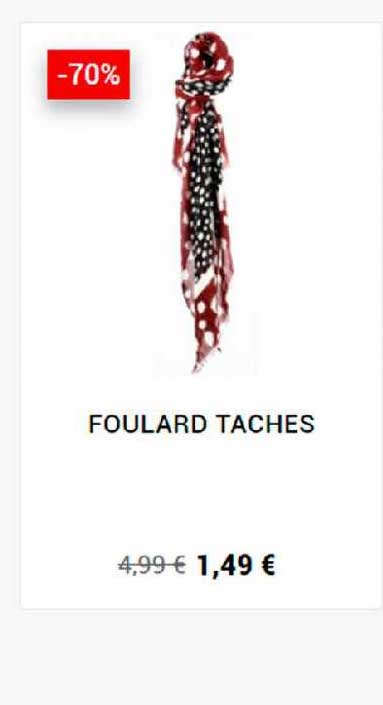 foulard taches