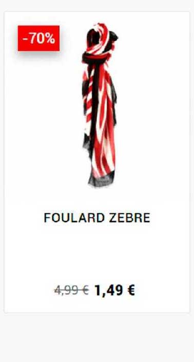 foulard zèbre
